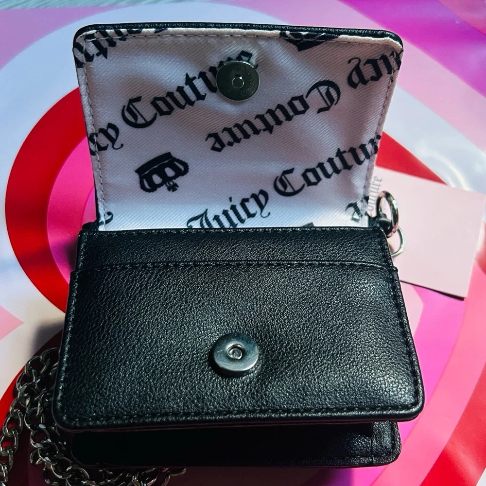✨ All That Glitters Mini Handbag On Chain Black Juicy Couture NWT